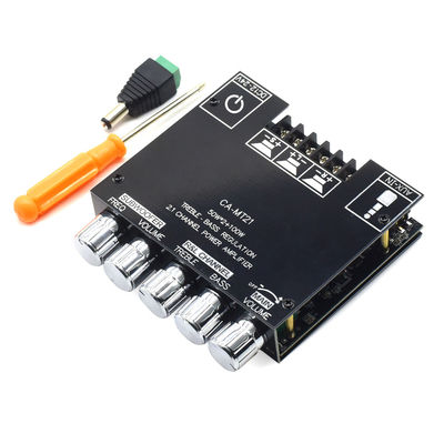 ZK-MT21 2.1 Channel Subwoofer Amplifier Module 5.0BT 12V 24V 2*50W+100W قدرت استفاده خانگی پلاستکی برای سیستم بلندگو