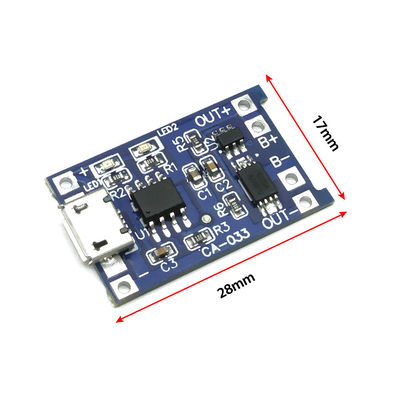 CA-033 Micro Type-c USB 5V شارژر با دو تابع 1A Li-ion Lithium Battery Charger Module 18650 TP4056 استاندارد