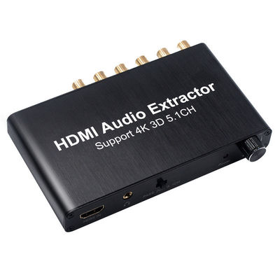 HDMI به 3.5mm RCA Analog Audio Converter Extractor Decoder Amplifier برای PS4 DVD 5.1 Channel Sound Splitter قالب خصوصی