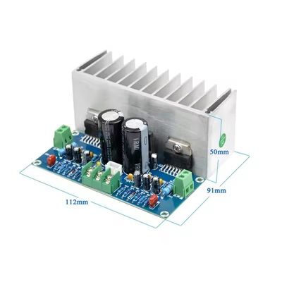 صفحه تقویت کننده صوتی دوگانه AC12-32V با قدرت بالا کلاس D 2 * 100W TDA7293 تقویت کننده دیجیتال استریو برای بلندگو