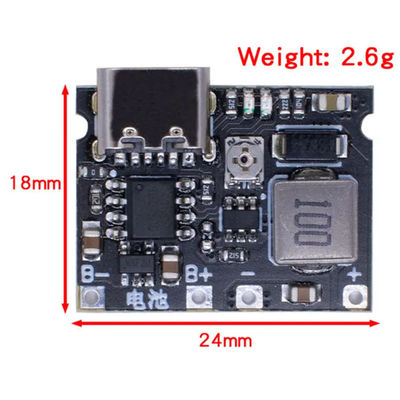 3.7V تا 9V 5V 2A DC-DC ماژول تقویت مرحله ای 18650 باتری لیتیوم شارژ کردن تخلیه هیئت مدیره نوع C DC TP4056