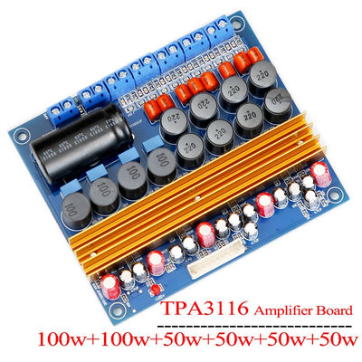TPA3116D 5.1 کانال کلاس D برد تقویت کننده دیجیتال 100W + 100W + 4 * 50W برای بلندگوهای قدرتمند