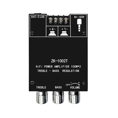 ZK-1002T HIFI 2.0 Channel 5.0BT 100Wx2 Amplifier Board Stereo Subwoofer Speaker Module با ارتباطات AUX