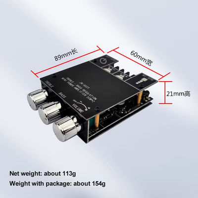 TPA3116D2 ماژول تقویت کننده صوتی Subwoofer ZK-502T 2-Channel Audio Stereo Board با 2 * 50W Bass AMP و ارتباطات AUX