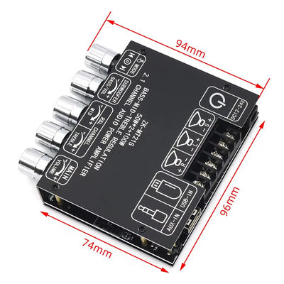 2.1 کانال Subwoofer AUX 12V 24V آدیو استریو 5.1 باس Digital Power Amplifier Board ZK-MT21S 2x50W 100W برای آداپتور DC