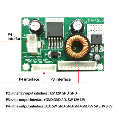 Ca1253 12V DC LED TV Inverter Board ماژول برق استاندارد FET نوع و ولتاژ تامین