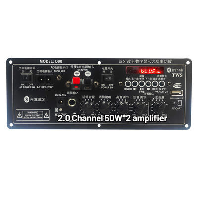 سلبوفر استریو اتومبیل قابل شارژ و تقویت کننده قدرت صوتی PCB Board 2.0 Channel 12V با طراحی قالب خصوصی