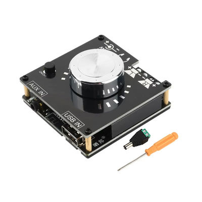 BT 5.0 صفحه تقویت کننده قدرت دیجیتال 100W * 2 استریو مینی ماژول صوتی DIY با پشتیبانی U Disk &amp; AUX Input