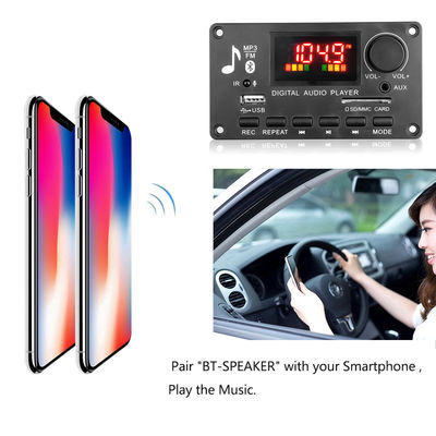 80W تقویت کننده هیئت مدیره بی سیم موسیقی ماشین Mp3 Decoder Player ماژول آزاد دست DC 5V-26V ماژول صوتی رادیو FM