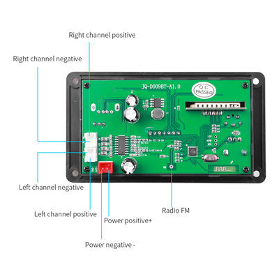 80W تقویت کننده هیئت مدیره بی سیم موسیقی ماشین Mp3 Decoder Player ماژول آزاد دست DC 5V-26V ماژول صوتی رادیو FM