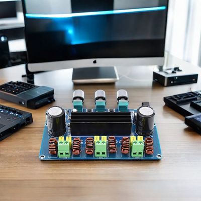 2.1 کانال بی سیم دیجیتال قدرت تقویت کننده صفحه 50Wx2 + 100W کانال قدرت بالا صوتی نسخه 5.0 تقویت کننده صفحه