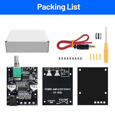 ZK-502L 2.0 Channel Digital Amplifier Board خانه سینما تقویت کننده HIFI با BT5.0 50WX2 فلز مواد استریو بوردی ZK-502L