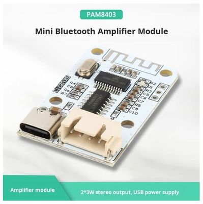 PAM8403 Mini Bluetooth Amplifier Board 5V 2x3W نوع C