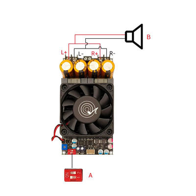 Creatall zk-3002 300W استریو تقویت کننده 2.0.
