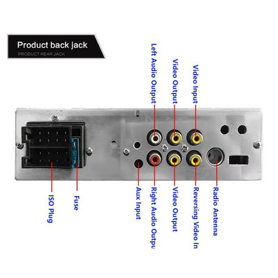 4استریو خودرو قابل حمل دوگانه USB HD صفحه لمسی برای بلوتوث MP5 پلیر چراغ های رنگارنگ Autoradio رادیو ماشین CD برای DVD VCD