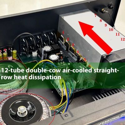 تقویت‌کننده سینمای خانگی و کارائوکه AV-888 با توان 2000 وات، 7.1 کاناله، بلندگو، دو حلقه، 12 لامپ، ساخته شده از فلز بادوام