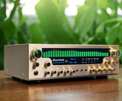 8000SW نسخه پرچمدار 7.1 CH 2500W تقویت کننده خانگی کامل آلومینیوم آلیاژ طلا بدن دو حلقه گاو پارتیشن تقویت کننده استریو