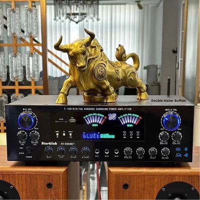 AV-8888BT حرفه ای 7.1 کانال 2000W تقویت کننده تئاتر خانگی Ultra-High Power BT بی سیم خانه KTV سیستم صدا اطراف