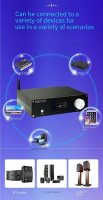 A600Y تقویت کننده قدرت سینمای خانگی فعال 5.1 چند کانال 5 * 50W + 100W تنظیم مستقل کنترل از راه دور BT 5.3 Subwoofer