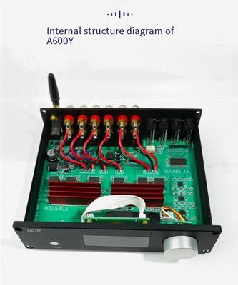 A600Y تقویت کننده قدرت سینمای خانگی فعال 5.1 چند کانال 5 * 50W + 100W تنظیم مستقل کنترل از راه دور BT 5.3 Subwoofer