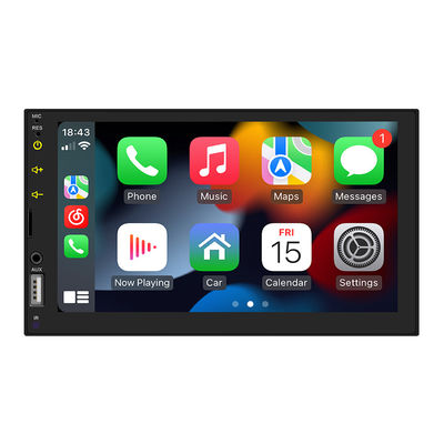 7 اینچ ماشین برای MP5 پلیر با برای BT بی سیم HD دوربین عقب نگاه CarPlay اندروید اتوماتیک داشبورد رادیو سیم دار داشبورد رادیو