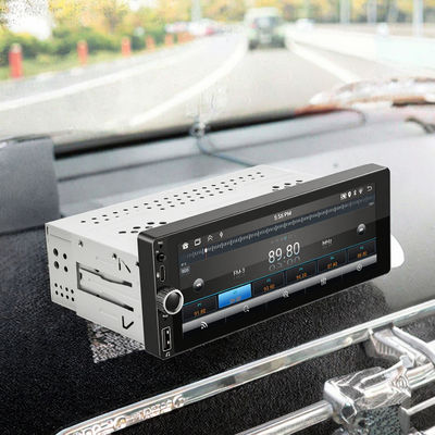 رادیو ماشین تک دین 6.86 اینچی CarPlay/Android Auto با صفحه نمایش لمسی LCD اتصال USB محل قرارگیری داشبورد