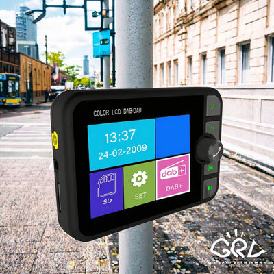 گیرنده رادیویی 2.4 اینچی رنگی LCD DAB/DAB+، سازگار با بلوتوث، پخش کننده MP3 بی‌سیم، پخش سیگنال دیجیتال FM برای 1 سال