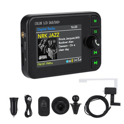 گیرنده رادیویی 2.4 اینچی رنگی LCD DAB/DAB+، سازگار با بلوتوث، پخش کننده MP3 بی‌سیم، پخش سیگنال دیجیتال FM برای 1 سال