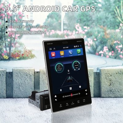 پخش کننده چندرسانه ای اندروید GPS ناوبری 9.5 اینچی جهانی 2 دین، رادیو خودرو داشبورد صفحه لمسی USB Carplay FM WIFI