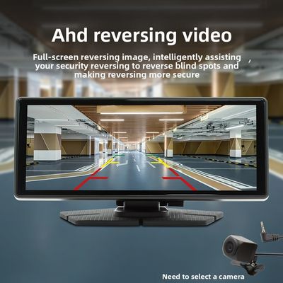 Creatall 8.1 اینچ قابل حمل همه در یک دستگاه ناوبری ماشین بی سیم CarPlay جلو عقب دوگانه ضبط داش کام برای داشبورد