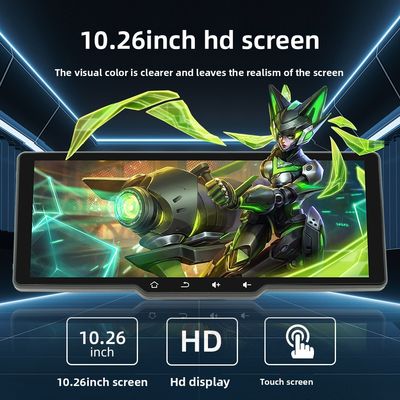 Creatall Portable 10.26inch HD Screen MP5 Player Wireless Carplay for Bluetooth Dashboard-mounted Stereo Android Auto Recorder