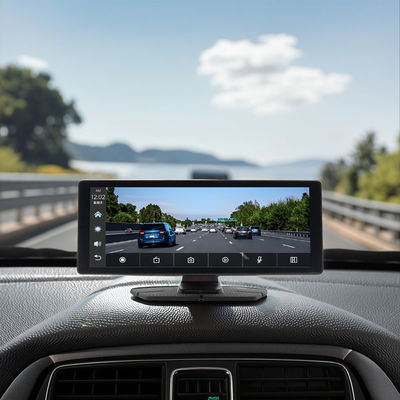 Creatall Portable 10.26inch Dual Recording Dash Cam 2 Lenses Front Rear Video Recorder for CarPlay Navigation Cross-Border Car