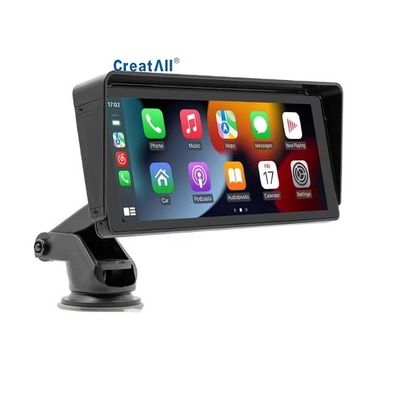پخش کننده MP5 قابل حمل خودروی 10.26 اینچی Creatall برای دوربین دید عقب HD BT فرستنده FM داشبورد CarPlay بی سیم
