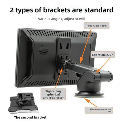 Creatall 9 اینچ قابل حمل HD MP5 پلیر صفحه نمایش بزرگ سیم کشی / بی سیم Carplay برای بلوتوث داشبورد 1 سال