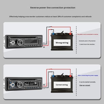 Creatall Single-Dash Dashboard Car for DVD Player for Bluetooth HD Music FM Radio MP3 USB Hands-Free Car Card Slot