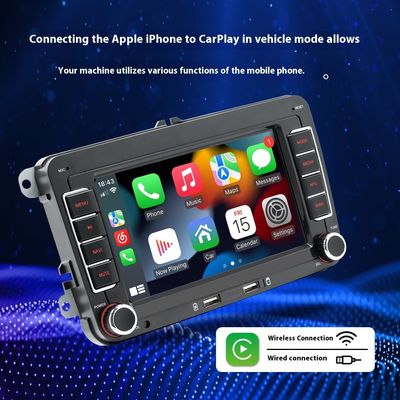 Creatall 7 اینچ اندروید GPS ناوبری ماشین HD صفحه نمایش بزرگ برای بلوتوث CarPlay دوربین عقب ساز سازگار با فولکس واگن USB