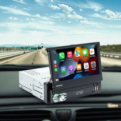 Creatall All-in-One 7 Inch Android Auto GPS Navigation Retractable Screen HD Rearview Wireless CarPlay for Automotive Use