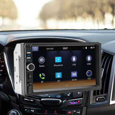 Creatall 7-Inch HD Large Screen Car Radio Central Control MP5 BT Player with CarPlay USB Support WAV MP3 APE AAC FLAC Portable