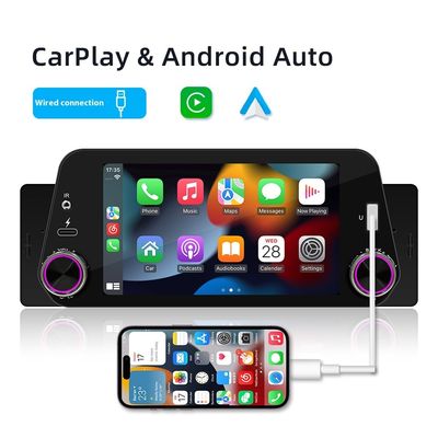 Creatall تک سیلندر 5 اینچی هوشمند برای پخش کننده MP5 خودرو با بلوتوث، CarPlay/Auto ناوبری داشبورد، اتصال معکوس