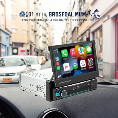 Creatall 7-Inch Wireless Universal Car MP5 Player Telescopic Single Spindle Dashboard Mounted MP3 Card Slot USB CarPlay