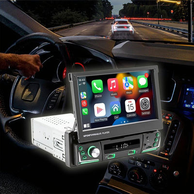 Creatall 7-اینچ صفحه کشویی همه در یک CarPlay بی سیم هوشمند برای بلوتوث دوربین معکوس در ماشین MP5 پخش کننده