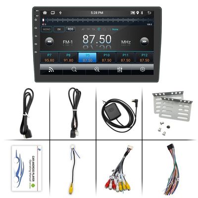 Creatall 10-Inch Wireless CarPlay Adapter with Bluetooth Phone Connectivity HD Rearview Camera Integrated Android GPS Navigation