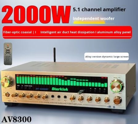 2000W 6 (5.1) Channel Home Amplifier with Plastic Metal Aluminum Alloy Construction