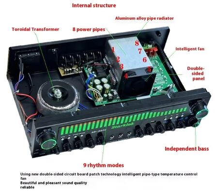SR-8800 5.1 کانال تقویت کننده خانه با قالب خصوصی و سفارشی سازی نام تجاری OEM