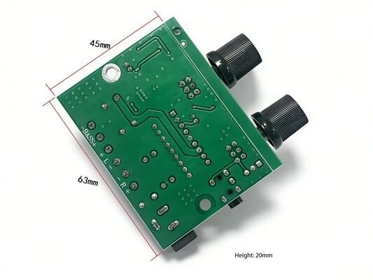 برد ماژول آمپلی فایر دیجیتال CA-6625 با کانال 2.1 و بیس فوق سنگین با منبع تغذیه 12 ولت برای پروژه‌های صوتی DIY