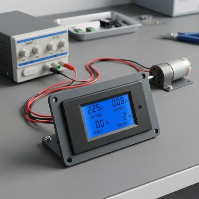 DC LCD Digital Power Meter Module Voltage Current Energy Monitor Panel Meter 89.6 X 49.6 X 24.4mm Digital Voltage Meter