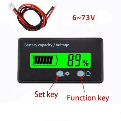 12V-72V Lithium & Lead-Acid Battery Power Indicator Meter Board PCB & PCBA Product for Multifrequency Power Measurement