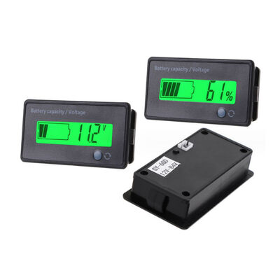 GY-6D LCD Display Battery Testers Voltmeter Power Level Indicator 6-63V Range for Lead-Acid Lithium Batteries Capacities