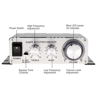 Home Audio Amplificador Digital Hi-Fi Class D Stereo Two-Channel 25Wx2 Car Amplifier