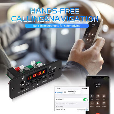 5.0 MP3 Decoder Board 2*40W DC 5V Amplifier Audio Player DIY MP3 Player Car FM Radio Module Portable Speaker Amplifier Power